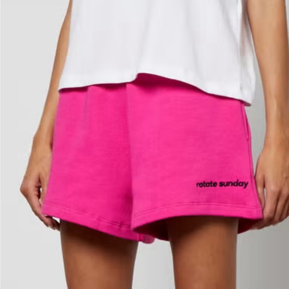 rotate Pants - Rotate Birger Christensen Roda Logo Organic Cotton-Jersey Shorts - S